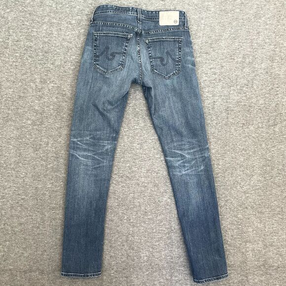 AG Adriano Goldschmied The Dylan Slim Skinny Mens Blue Jeans 28R - 32L - Picture 4 of 6